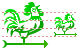 Weathercock icons