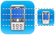 Mobile phone icons