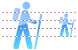 Hiker icons