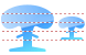 Nuclear explosion icons