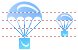 Parachute icons
