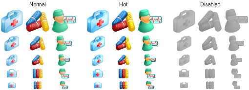 Medical Toolbar Icons