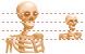 Human skeleton icons