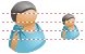 Patient-man icons