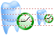 Temporary tooth icons