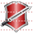 Shield and sword icon
