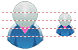 User profile icons