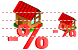 Mortgage loan interest payment icons