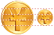 Yen coin icons