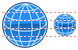 Globe icons