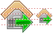 Leave house icons