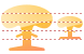 Nuclear explosion icons