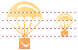 Parachute icons