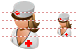 Hospital nurse icons