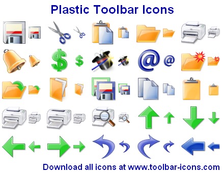 Windows 7 Plastic Toolbar Icon Set 2013.1 full