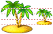 Coconut tree icons