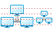 Computer network icons