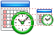 Date and time icons