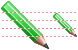 Green pencil icons