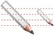 Grey pencil icons