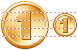 One coin icons