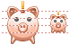 Piggy bank icons