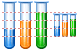 Test tubes icons