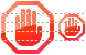 Stop symbol icon