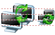 Data trans- mission icons