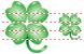 Four-leafed clover icons