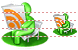 Green RSS reader icons