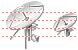 Satellite antenna icons