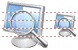 Search on computer icons