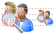 Search people icons