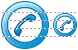 Telephone number icons