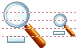 Zoom out icons