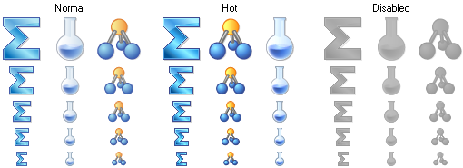 Science Toolbar Icons