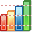3d bar chart icon