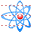 Atom symbol icon