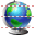 Terrestrial globe icon