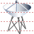 Radio telescope icon