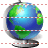 Terrestrial globe icon
