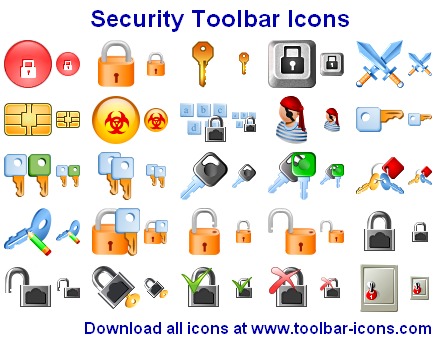 Security Toolbar Icon Set screenshot