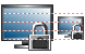Locked computer icon