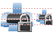 Locked printer icon