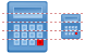 Calculator icons